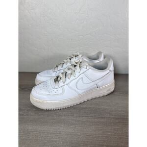 Nike Air Force 1 Youth‎ Size 6Y Triple White Low Top Shoes DH2925-111